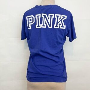 Victoria’s Secret PINK campus graphic logo PINK tee tshirt top XS xsmall
